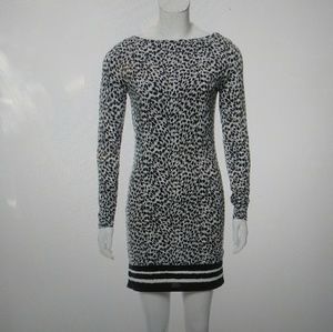 Michael Kors Black Cheetah printed mini dress